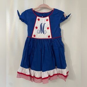 RicRac and Ruffles apple dress